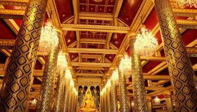 Golden Decoration of Pagoda In Thailand